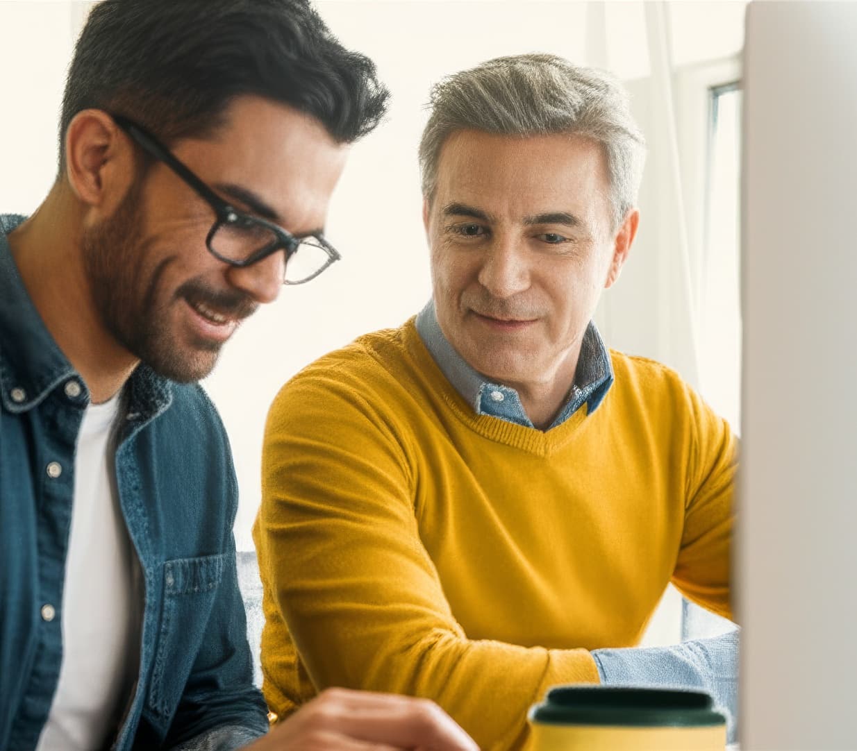 Foto do time da Glober em um ambiente de escritório colaborativo